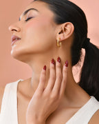 Jewels Nest Gold-Tone Twisted Hoop Earrings For Women - Distacart