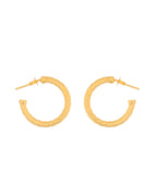 Jewels Nest Gold-Tone Twisted Hoop Earrings For Women - Distacart
