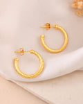 Jewels Nest Gold-Tone Twisted Hoop Earrings For Women - Distacart