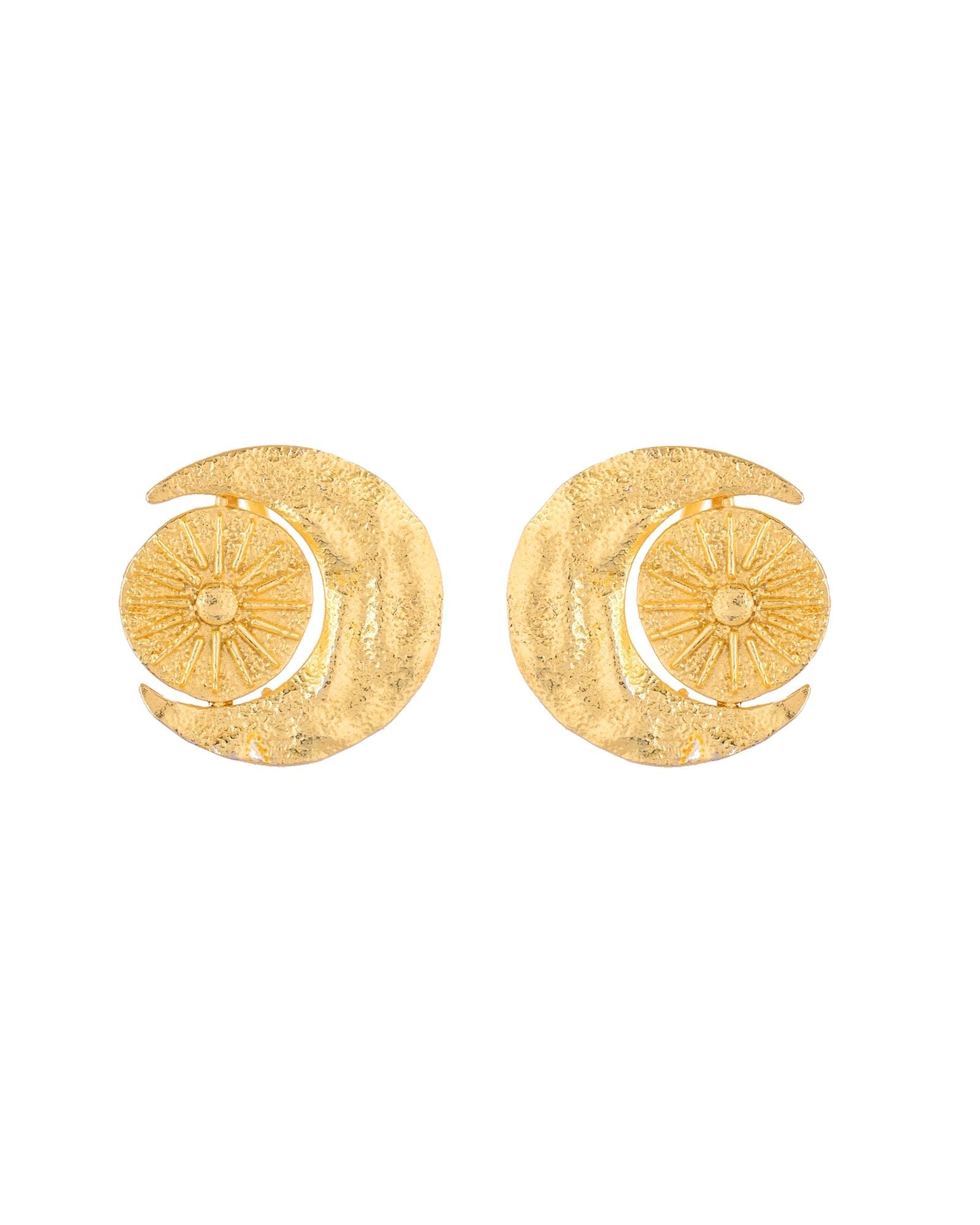 Jewels Nest Gold-Tone Textured Spiral Ear Cuff For Women | Modern Statement Jewellery