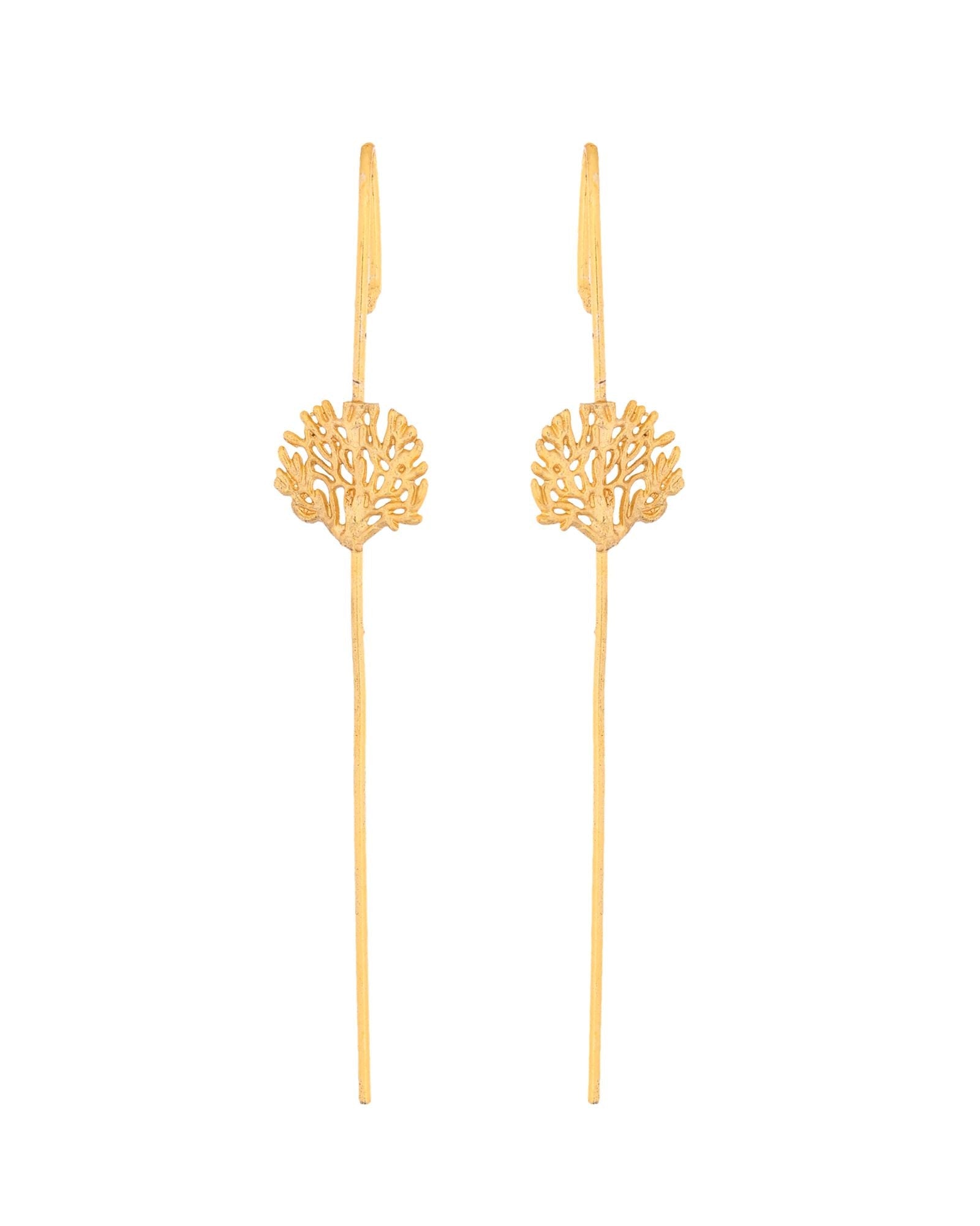 Jewels Nest Gold Tone Ear Cuff Earrings, Dual Disc Ear Cuff Women, Modern Ear Cuff Jewellery - Distacart