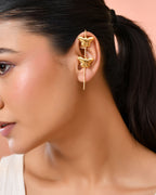 Jewels Nest Gold-Tone Butterfly Motif Linear Drop Earrings For Women | Minimal Elegant Jewellery - Distacart