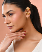 Jewels Nest Gold-Tone Butterfly Motif Linear Drop Earrings For Women | Minimal Elegant Jewellery - Distacart