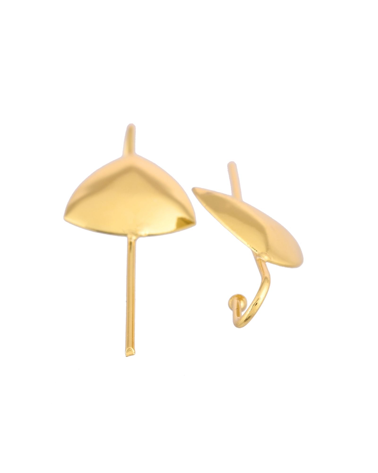 Jewels Nest Gold-Tone Abstract Leaf Linear Drop Earrings For Women | Minimal Modern Jewellery - Distacart