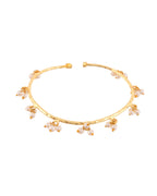 Jewels Nest Gold-Tone Pearl Charm Adjustable Kada Bracelet For Women - Distacart