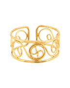Jewels Nest Gold-Tone Spiral Open Cuff Bracelet For Women - Distacart