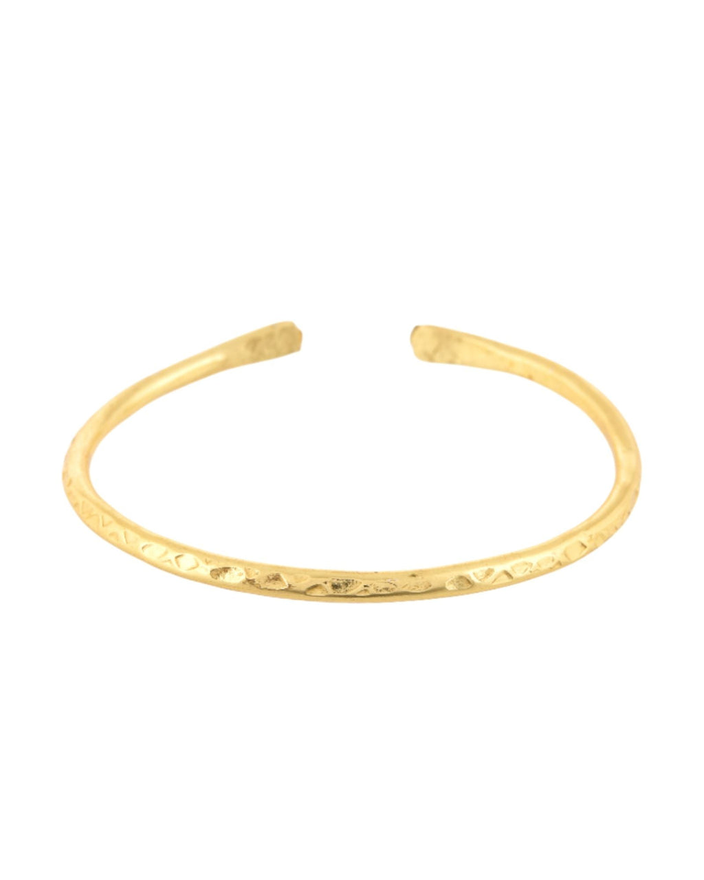 Jewels Nest Gold-Tone Textured Open Cuff Bangles Set For Women (Set Of 6)