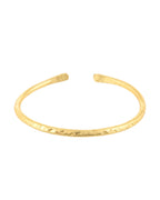 Jewels Nest Gold-Tone Textured Open Cuff Bangles Set For Women (Set Of 6)