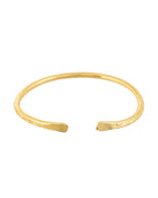 Jewels Nest Gold-Tone Textured Open Cuff Bangles Set For Women (Set Of 6)