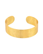Jewels Nest Gold-Tone Anti- Tarnish Floral Engraved Wide Cuff Bangle For Women - Distacart