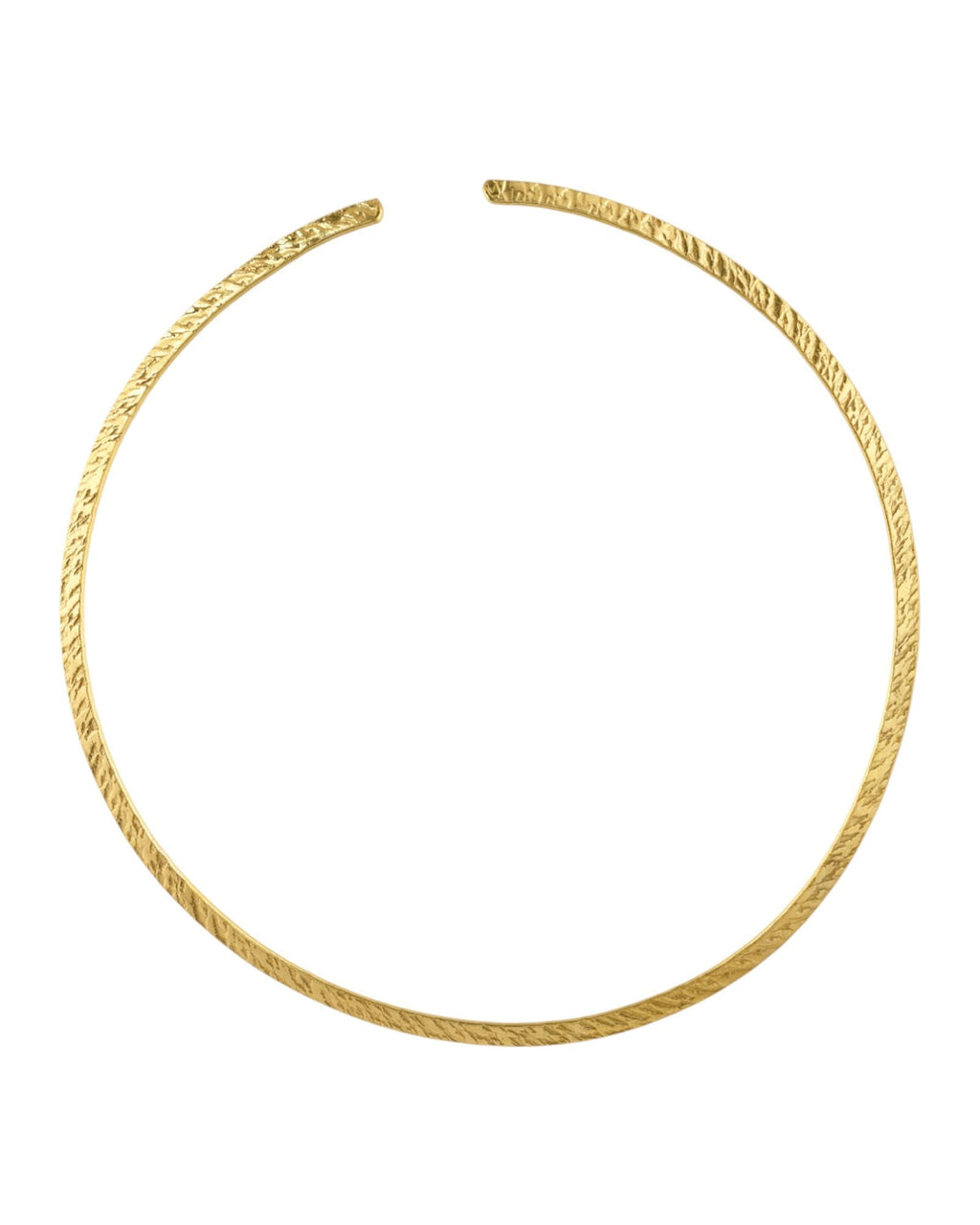 Jewels Nest Gold-Tone Textured Collar Necklace For Women | Minimal Statement Chain Jewellery