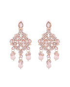 Jewels Nest Silver-Tone Pearl & Crystal Bridal Choker Necklace Set With Earrings And Maang Tikka