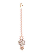 Jewels Nest Gold-Tone Layered Pearl Long Necklace With Crystal Motifs And Drop Earrings