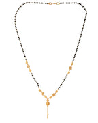 Jewels Nest Traditional Gold-Polished Double-Strand Mangal Sutra - Distacart