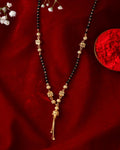 Jewels Nest Traditional Gold-Polished Double-Strand Mangal Sutra - Distacart