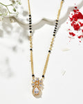 Jewels Nest Elegant Floral Pendant Gold-Polished Mangal Sutra - Distacart