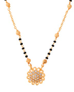 Jewels Nest Floral Bloom Gold-Polished Mangal Sutra - Distacart