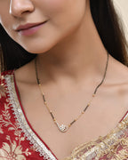 Jewels Nest Elegant Swirl Gold-Polished Mangal Sutra - Distacart
