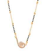 Jewels Nest Elegant Swirl Gold-Polished Mangal Sutra - Distacart