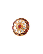 Jewels Nest Traditional Kundan Gold-Polished Rings