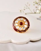 Jewels Nest Traditional Kundan Gold-Polished Rings
