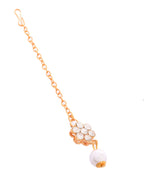 Jewels Nest Gold-Plated American Diamond Studded & Beaded Choker Jewellery Set