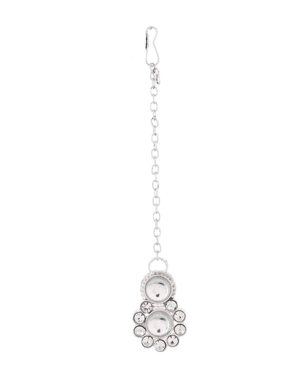 Jewels Nest Oxidized Silver Mirror Choker Necklace Set with Earrings – Boho Tribal Jewellery