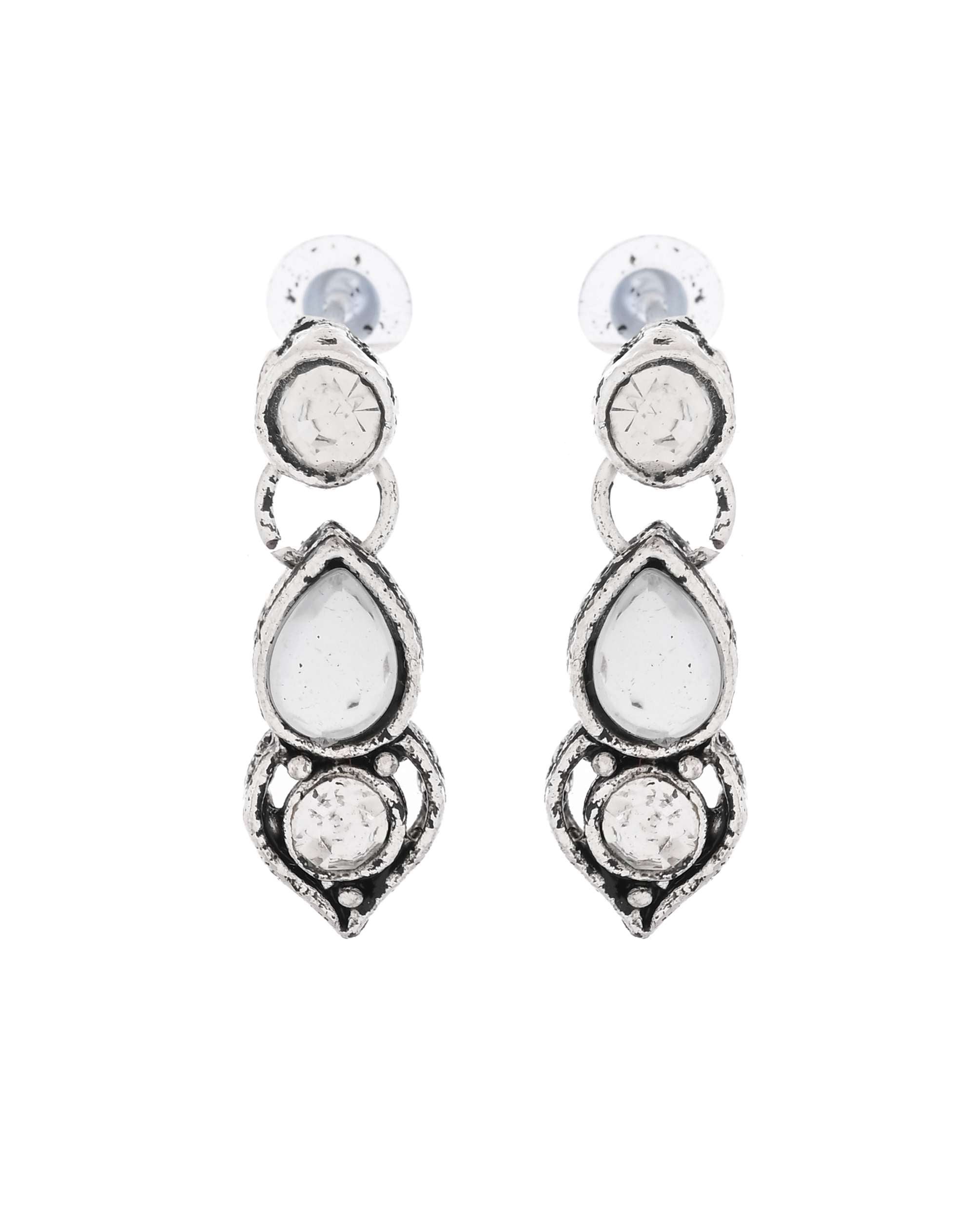 Jewels Nest Oxidised Silver-Plated Bridal Choker Jewellery Set