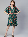 Jainish Women's Green Kaaftan dress - Distacart