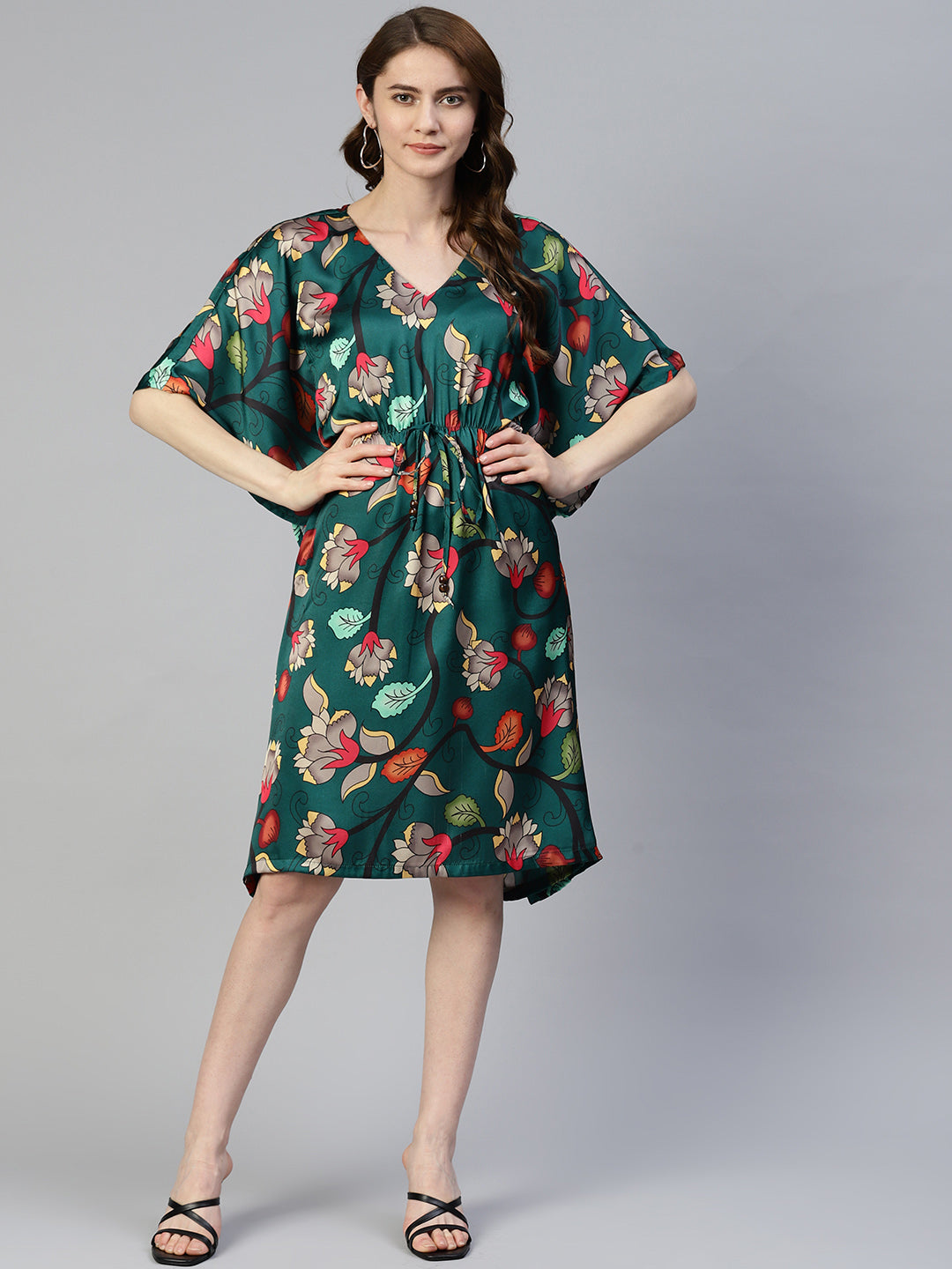 Jainish Women's Green Kaaftan dress - Distacart