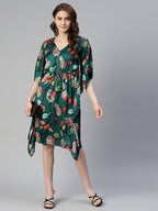 Jainish Women's Green Kaaftan dress - Distacart