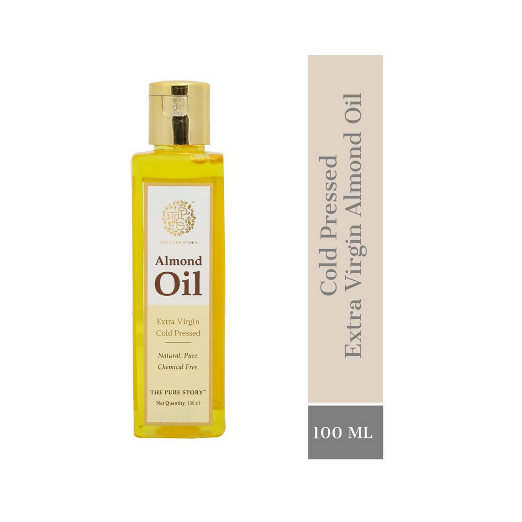 The Pure Story Sweet Almond Oil Pure Cold Pressed For Hair, Skin, Face Care & Massage - Distacart