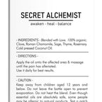 Secret Alchemist Relief Joint Pain Oil - Distacart