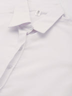 Jainish Women's White Solid Shirt Style Top