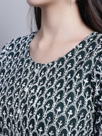 Jainish Women's WoChikankari & Sequins Work Empire Top - Olive - Distacart