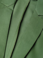 Jompers Women Olive-Green Solid Single-Breasted Smart Casual Blazer - Distacart
