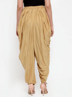 Jompers Women Beige Solid Dhoti - Distacart