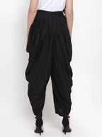 Jompers Women Black Solid Dhoti - Distacart