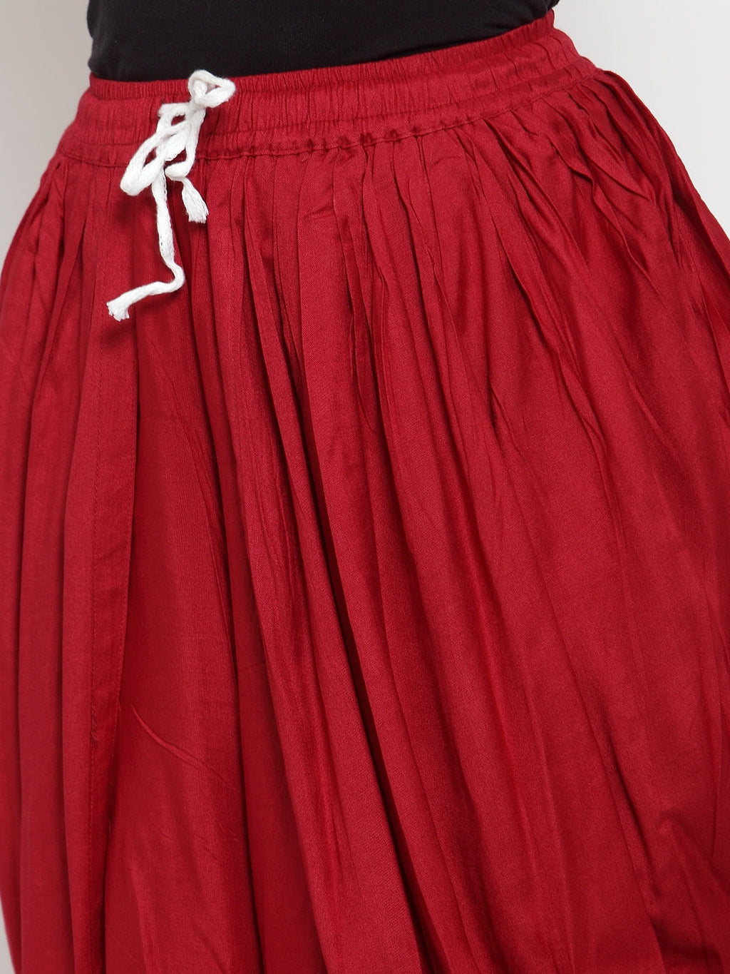 Jompers Women Maroon Solid Dhoti - Distacart
