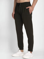 Jainish Men's Olive Solid Track Pants ( JOG 014Olive ) - Distacart