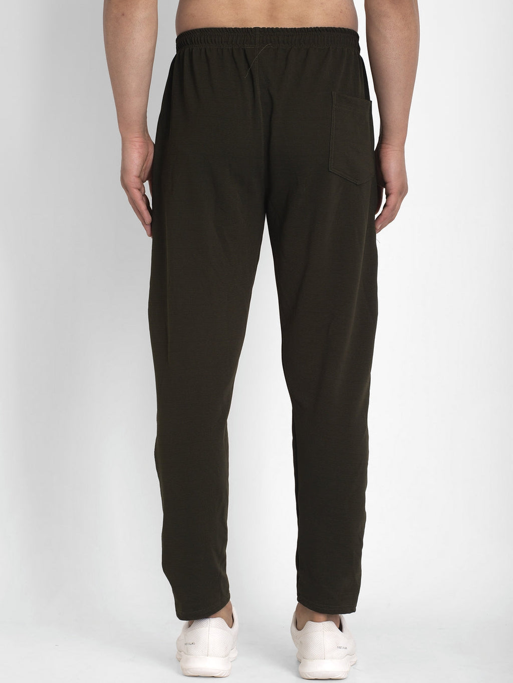 Jainish Men's Olive Solid Track Pants ( JOG 014Olive ) - Distacart