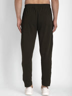 Jainish Men's Olive Solid Track Pants ( JOG 014Olive ) - Distacart