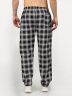 Jainish Men's Black Cotton Checked Track Pants ( JOG 016Black ) - Distacart