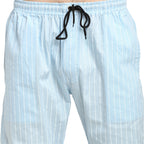 Jainish Men's Blue Cotton Striped Track Pants ( JOG 020Sky ) - Distacart