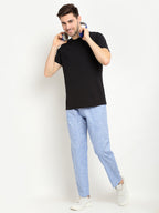 Jainish Men's Blue Linen Cotton Track Pants ( JOG 021Blue ) - Distacart