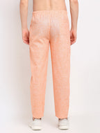 Jainish Men's Orange Linen Cotton Track Pants ( JOG 021Orange ) - Distacart