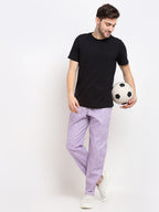 Jainish Men's Purple Linen Cotton Track Pants ( JOG 021Purple ) - Distacart