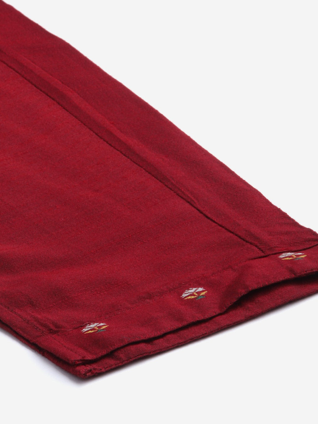 Jompers Women Maroon Regular Kurta with Trousers & With Dupatta (Maroon)