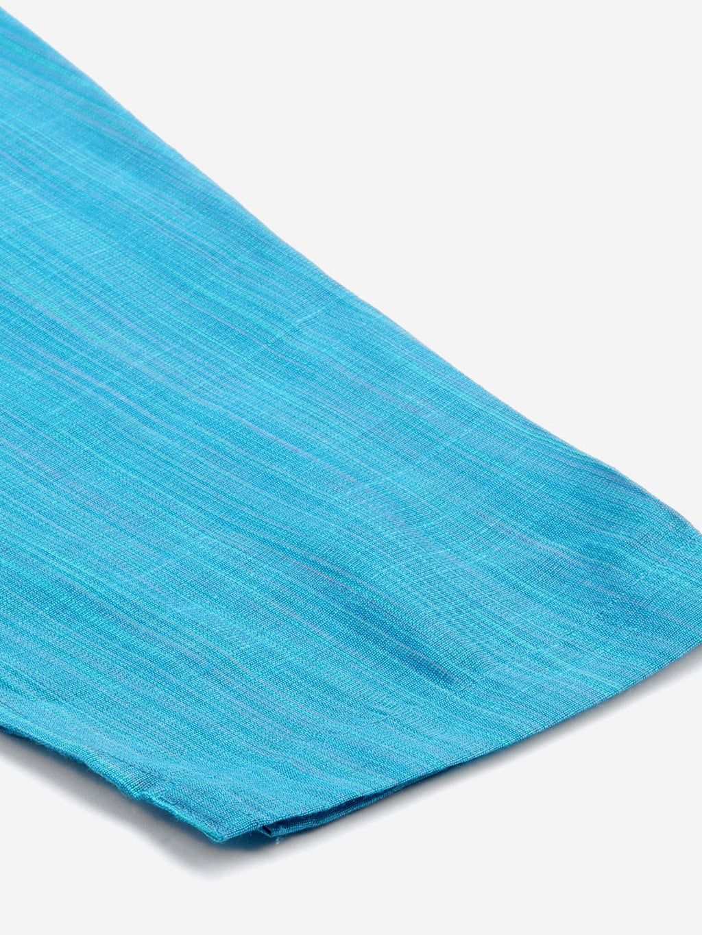 Jompers Women Blue & Green Self-Striped Kurta with Trousers & Printed Art Silk Dupatta - Distacart