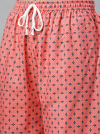 Jompers Women Charcoal Grey & Pink Floral Printed Kurta with Palazzos - Distacart